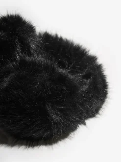 Lipsy Noir - Cache-oreilles en fausse fourrure douillet