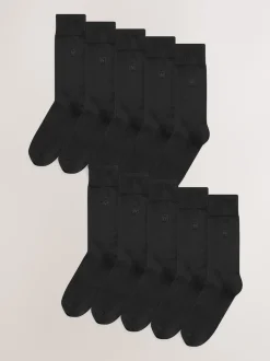 Next Noir à logo - Chaussettes fraîches brodées durables