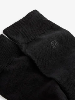 Next Noir à logo - Chaussettes fraîches brodées durables Best