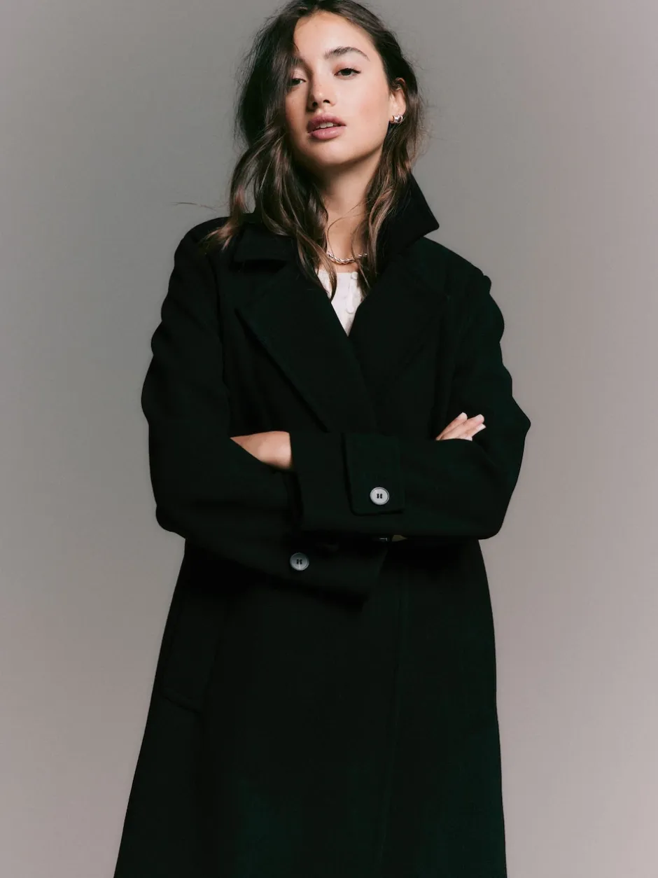 Next Noir - Long manteau maxi Sale