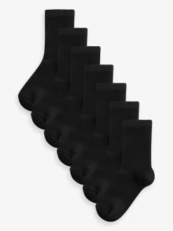Next Noir - Lot 7 chaussettes haut de gamme riches en bambou New