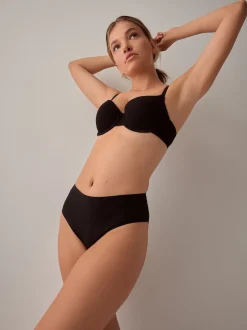 Next Noir - Lot 3 culottes invisibles et confortables Jambe haute taille haute