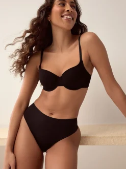 Next Noir - Lot 3 culottes invisibles et confortables String taille haute Hot