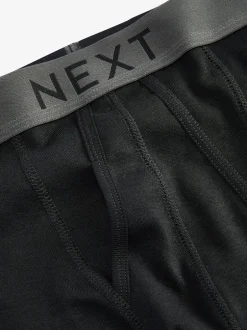 Next Noir - Lot de 10 - A-Front Pure 100% Coton Boxer Outlet