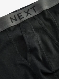 Next Noir - Lot de 4 - A-Front Pure 100% Coton Boxer Hot