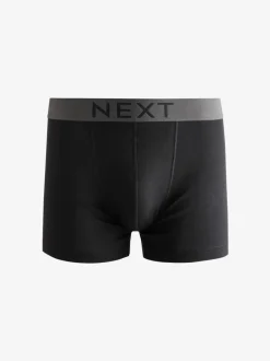 Next Noir - Lot de 10 - Boxer 100% coton Clearance
