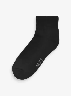 Next Noir - Lot de 5 - Chaussettes de sport mi-hautes rembourrées Outlet