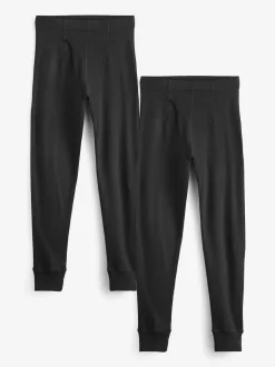 Next Noir - Lot de 2 - Leggings thermiques Clearance