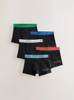 Baker by Ted Baker Noir - Lot de 5 boxers garçon Online