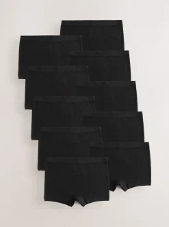 Next Noir - Lot de 10 caleçons (2-16ans) New