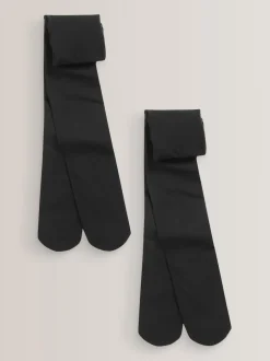 Next Noir - Lot de 2 collants School 40 deniers New