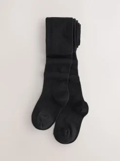 Next Noir - Lot de 3 collants School riches en coton Hot