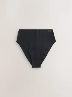 Next Noir - Lot de 3 culottes en coton majoritaire sans VPL Outlet