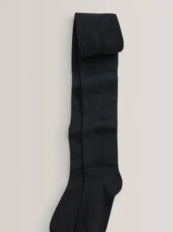 Next Noir - Lot de 5 de collants pour l'école en coton riche