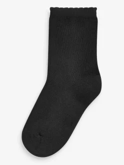 Next Noir - Lot de 5 paires de chaussettes de sport pour l'école enrichies en coton matelassées Online