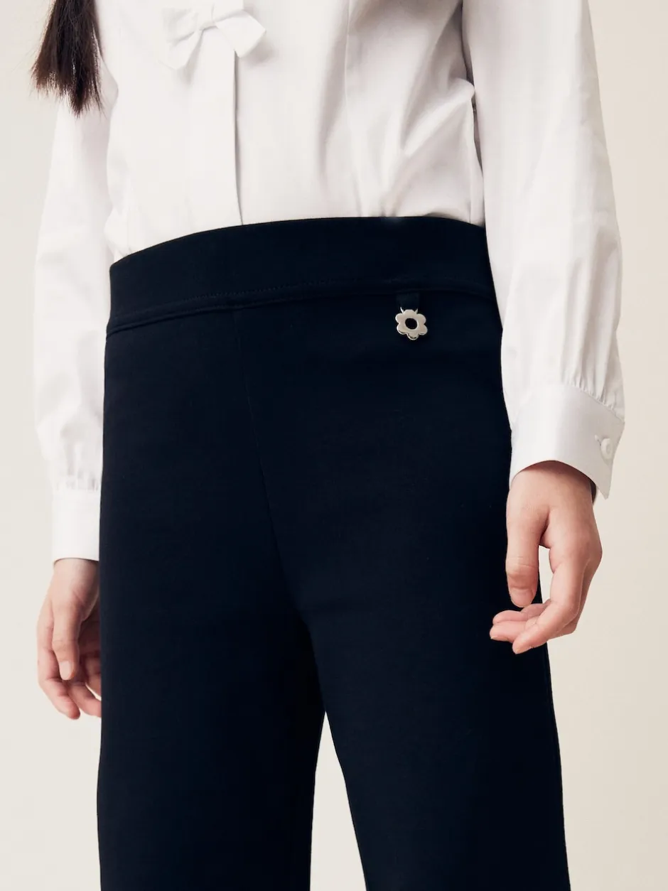 Next Noir - Lot de 2 pantalons d’école extensibles riches en coton à enfiler (3-17ans) Outlet