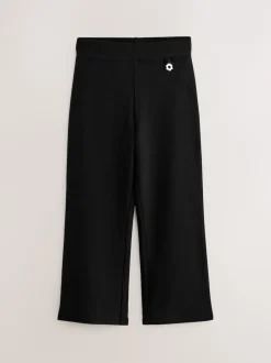 Next Noir - Lot de 2 pantalons d’école extensibles riches en coton à enfiler (3-17ans) Outlet