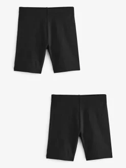 Next Noir - Lot de 2 shorts de vélo extensibles en coton riche (3-16ans) Best