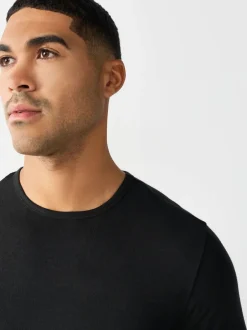 Next Noir - Lot de 2 t-shirts légers Thermogen à manches longues