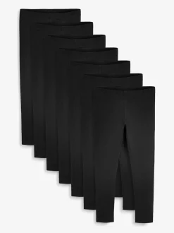 Next Noir - Lot de 7leggings scolaires (3-16ans) New