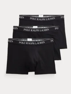 Polo Ralph Lauren - Lot de boxers en coton extensible 3 Noir New