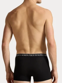 Polo Ralph Lauren - Lot de boxers en coton extensible 3 Noir New