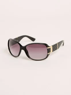 Lipsy Noir - Lunettes de soleil enveloppantes Outlet