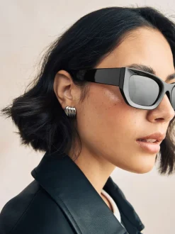 Next Noir - Lunettes de soleil carrées Sale