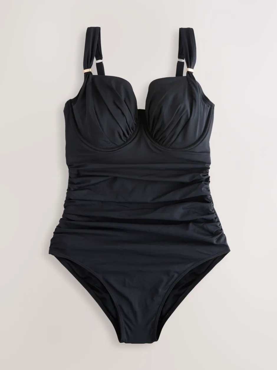 Next Noir - Maillot de bain DK à armatures avec contrôle du ventre Outlet