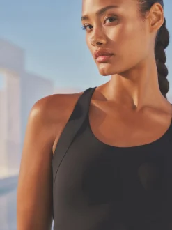 Next Noir - Maillot de bain Unitard avec contrôle du ventre Outlet