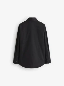 Next - Manches longues Chemises à bordures intelligentes (3-16yrs) Noir Best