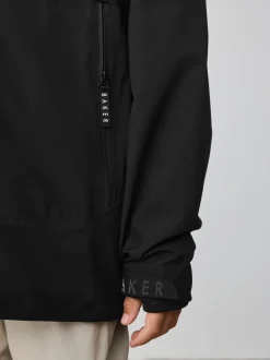 Baker by Ted Baker Noir - Manteau doublé en polaire imperméable Online