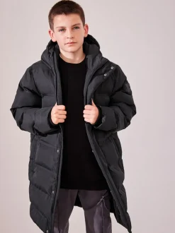 Next Noir - Manteau bouffant long imperméable doublé de polaire (3-17yrs) Hot