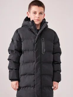 Next Noir - Manteau bouffant long imperméable doublé de polaire (3-17yrs) Hot