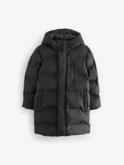 Next Noir - Manteau bouffant long imperméable doublé de polaire (3-17yrs) Hot