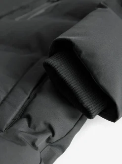 Next Noir - Manteau bouffant long imperméable doublé de polaire (3-17yrs) Hot