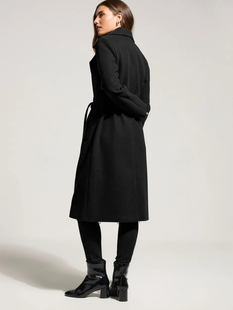 Long Tall Sally Noir - Manteau cache-cœur Outlet