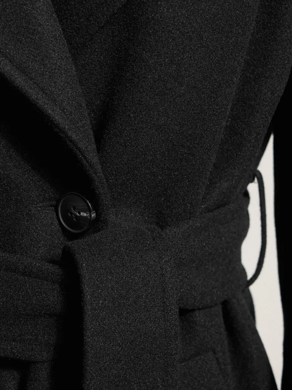 Long Tall Sally Noir - Manteau cache-cœur Outlet