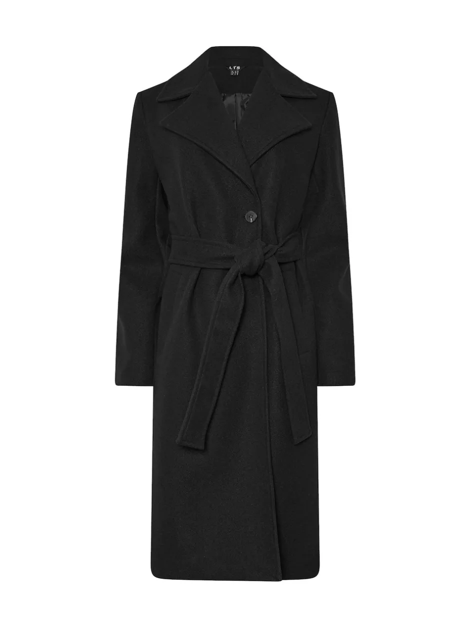 Long Tall Sally Noir - Manteau cache-cœur Outlet