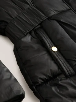 Next Noir - Manteau long matelassé Résistant à la douche Online