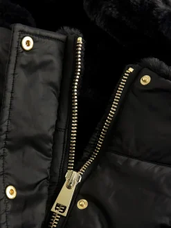 Next Noir - Manteau long matelassé Résistant à la douche Online