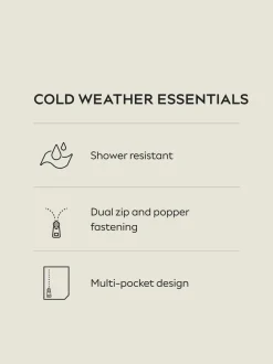 Next - Manteau long matelassé à capuche résistant à la douche Noir New