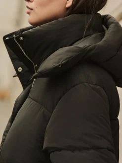 Next Noir - Manteau long rembourré imperméable Online