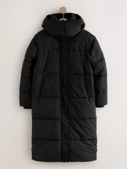Next Noir - Manteau long rembourré imperméable Online