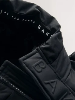 Baker by Ted Baker Noir - Manteau matelassé long imperméable Clearance