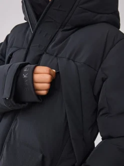 Baker by Ted Baker Noir - Manteau matelassé long imperméable Clearance