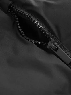 Next - Manteau rembourré doublé en micropolaire Résistant à la douche (3-17ans) Noir Clearance