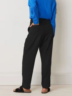 M&Co Noir - Petites tailles Lin Joggers