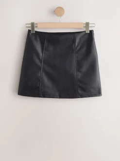 Next Noir - Mini jupe en cuir Faux Online