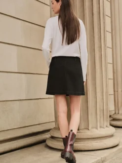 Next Noir - Minijupe Denim à poches plaquées Hot